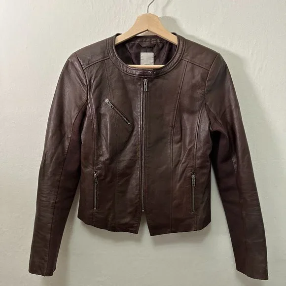 Veste Moto Simili Cuir Matelassée Halogen - Taille Small Petite - Occasion Très Bon état